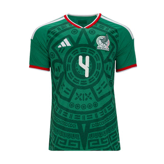 Mexico 26/27 E. Alvarez #4 Replica Home Jersey - Mens