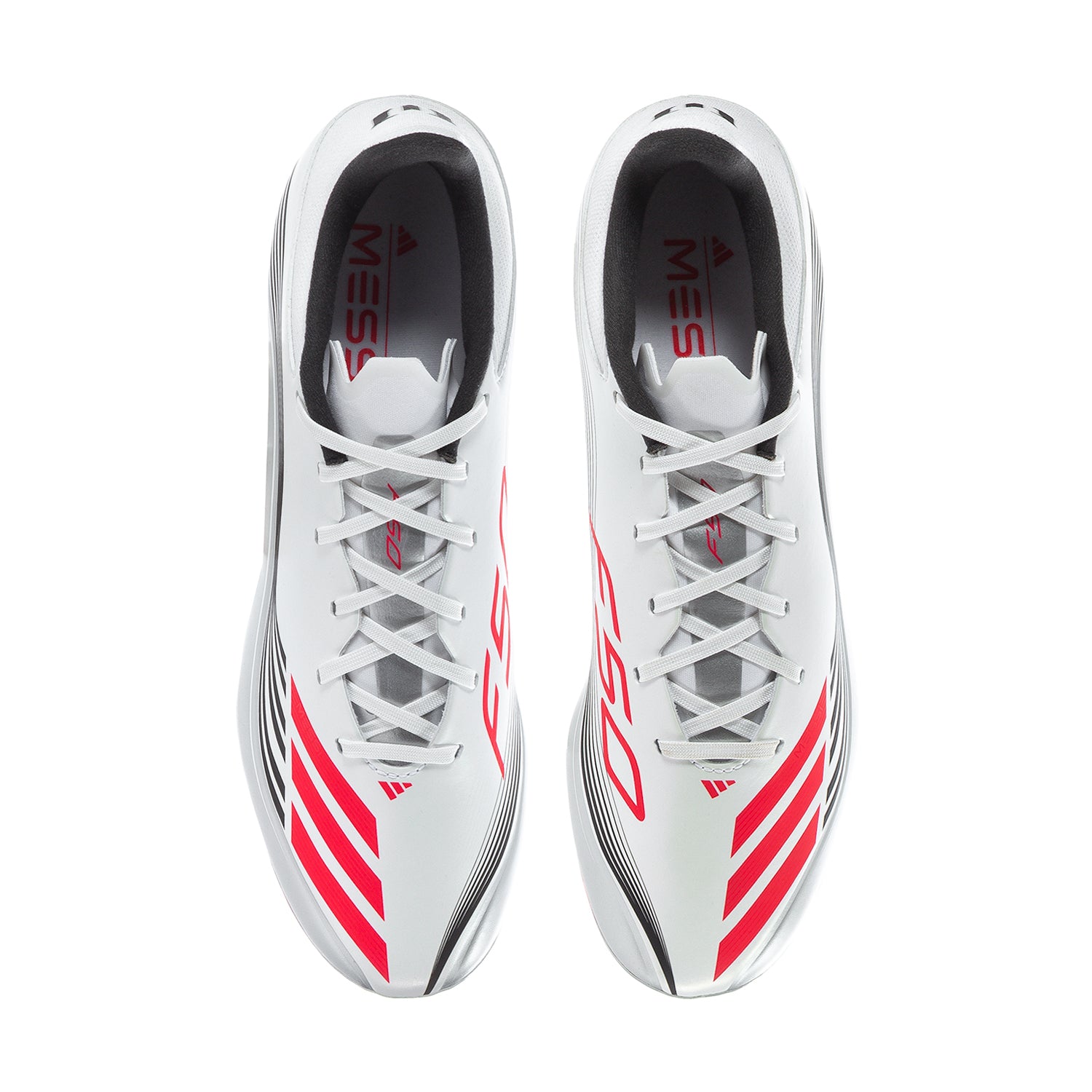 Adidas F50 League Low FG Messi | Men's | White/Lucid Red/Silver