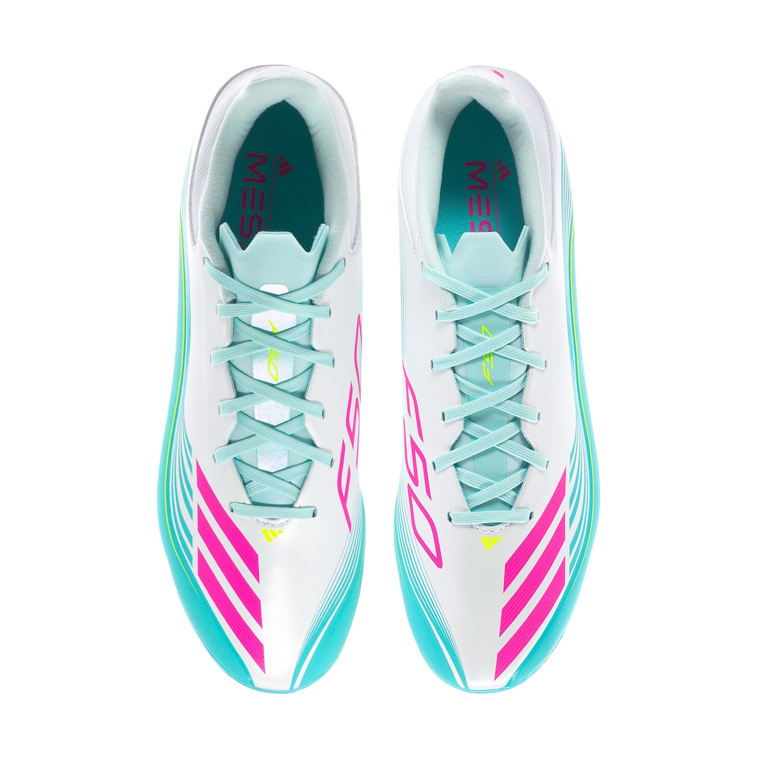 Adidas F50 League Low FG Messi | Men's | White/Lucid Pink/Flash