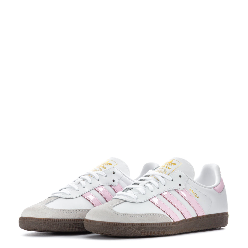 Adidas Samba OG | Youth | White/Pink Patent | ShopWSS Adidas Samba OG | Youth | White/Pink Patent | ShopWSS