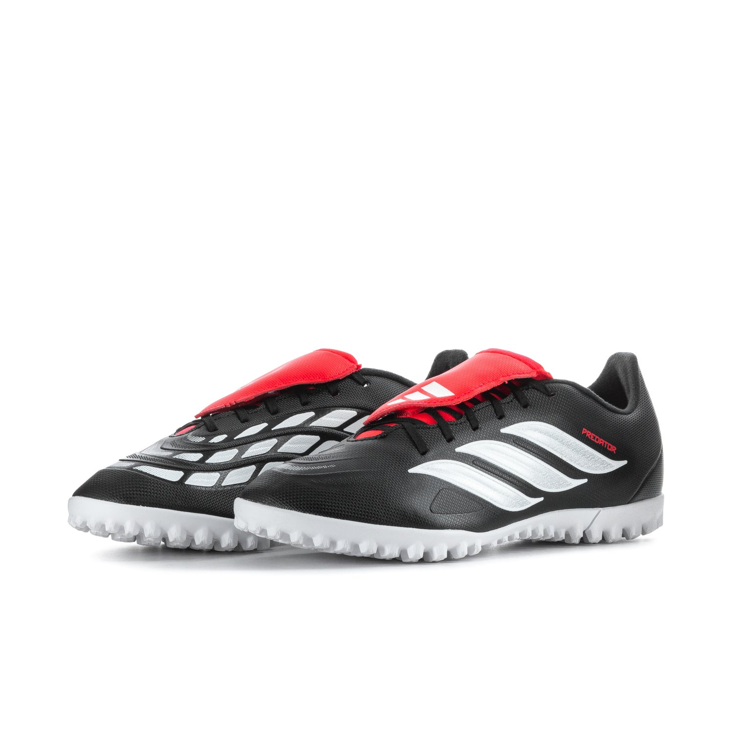 Adidas Predator Club FT TF | Men's | Black/White/Lucid Red | ShopWSS