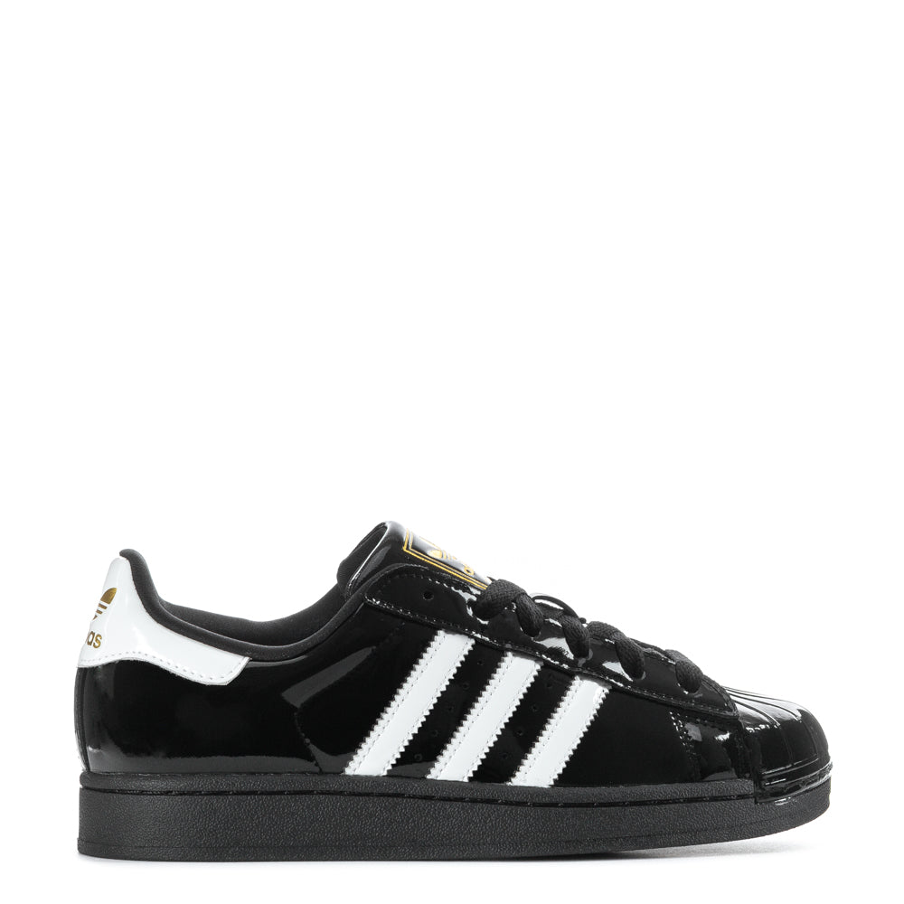 adidas Superstar II Shoes - Women's - Core Black / Cloud White / Gold - 7.5 adidas Superstar II Shoes - Women's - Core Black / Cloud White / Gold - 7.5