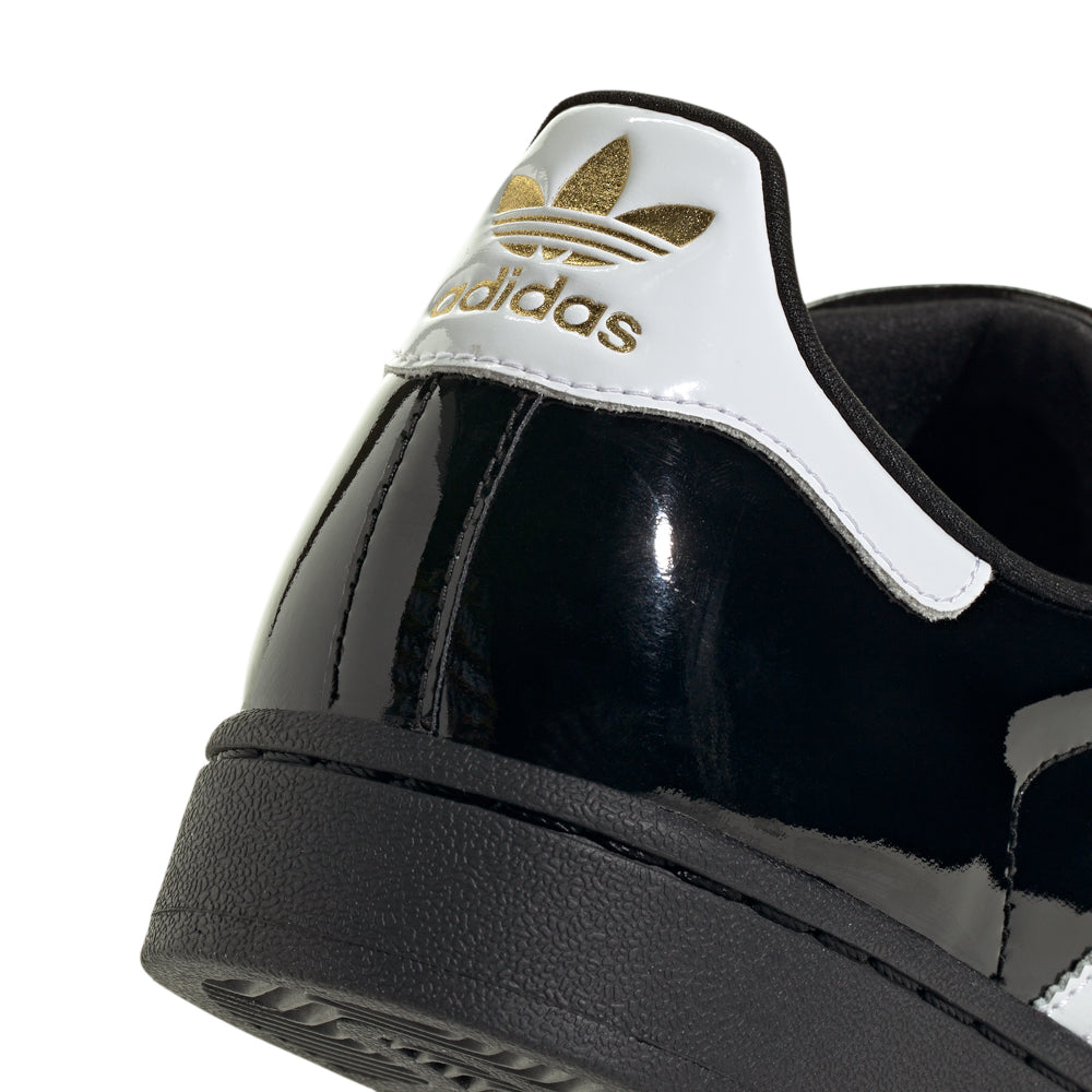 adidas Superstar II Shoes - Women's - Core Black / Cloud White / Gold - 7.5 adidas Superstar II Shoes - Women's - Core Black / Cloud White / Gold - 7.5