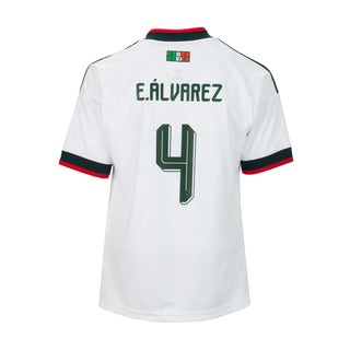 Mexico 26/27 E. Alvarez #4 Replica Away Jersey - Youth