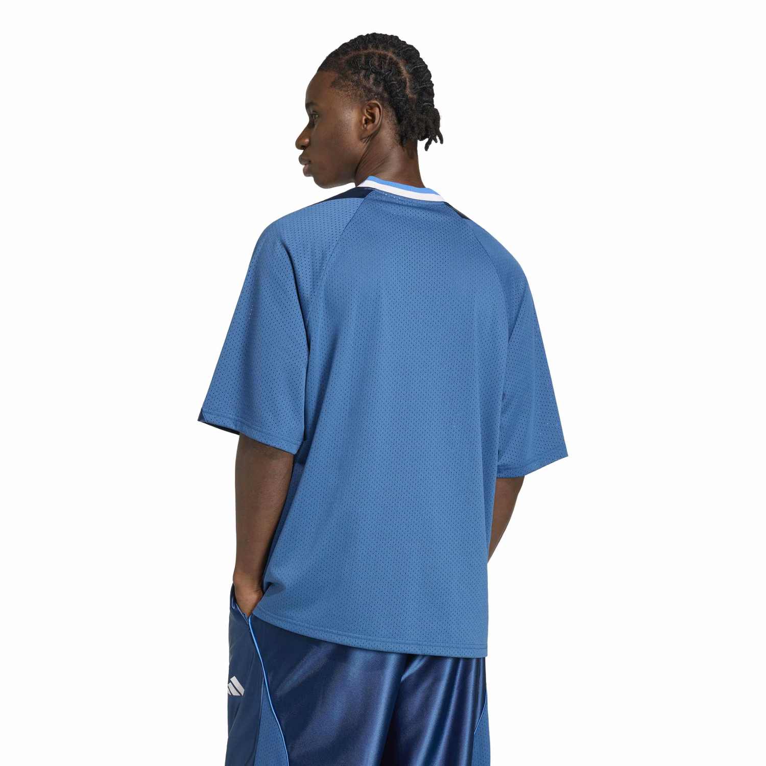 Adidas Stadium Graphic Mesh Tee | Men's | Dusky Petrol | ShopWSS
