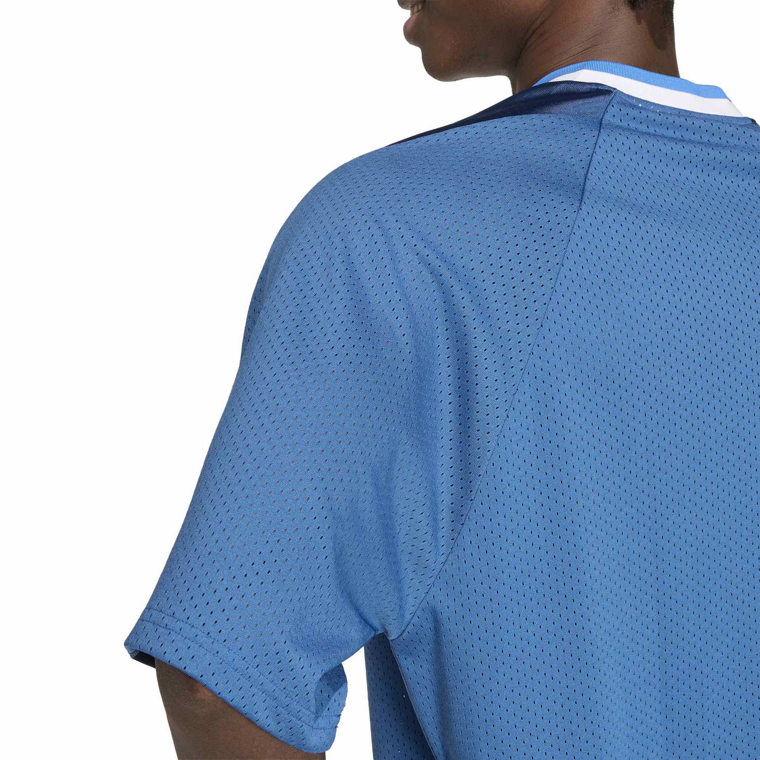Adidas Stadium Graphic Mesh Tee | Men's | Dusky Petrol | ShopWSS
