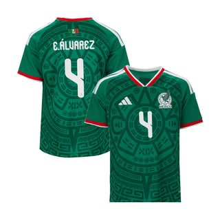 Mexico 26/27 E. Alvarez #4 Replica Home Jersey - Youth - Main view