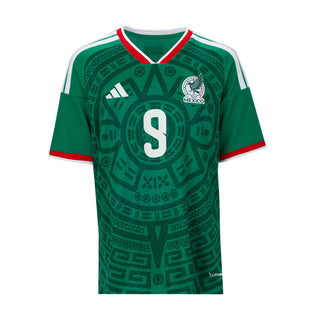 Mexico 26/27 Raul #9 Replica Home Jersey - Youth - Alternate view