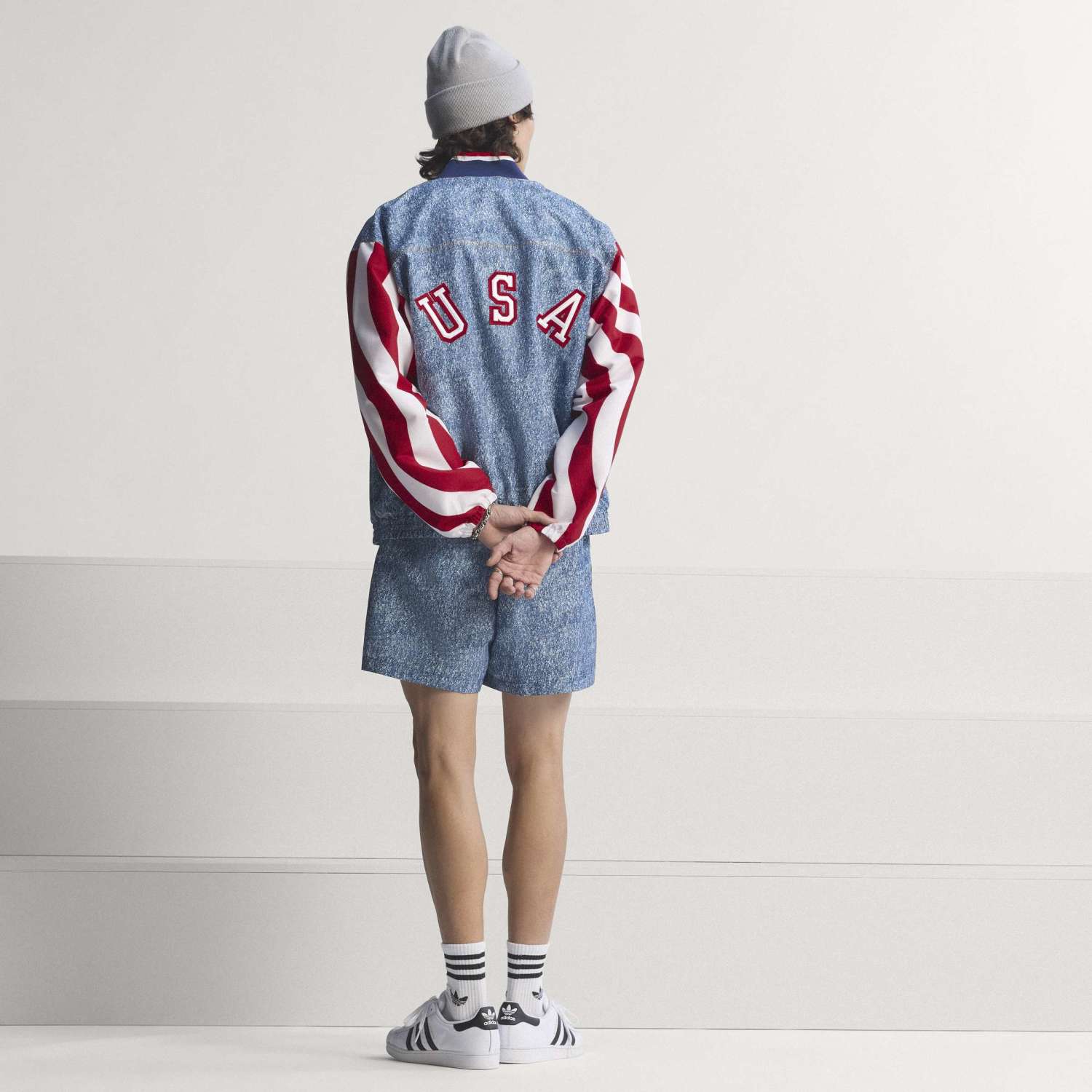 adidas Denim Graphic Track Top 3XL