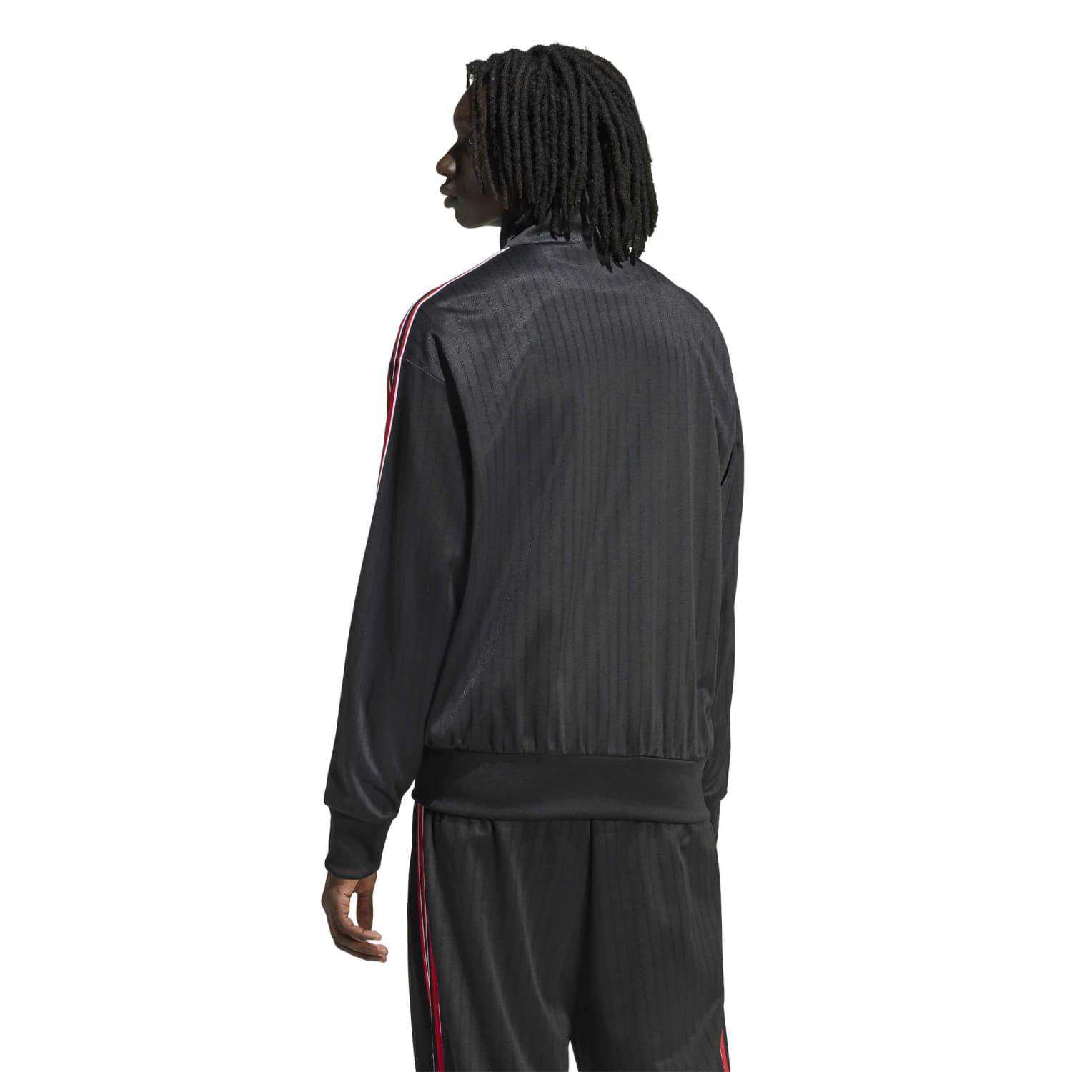 トップス adidas originals FIREBIRD TRACK TOP 2XL Adidas Firebird Jacquard Track Top | Men's | Black/Red | ShopWSS