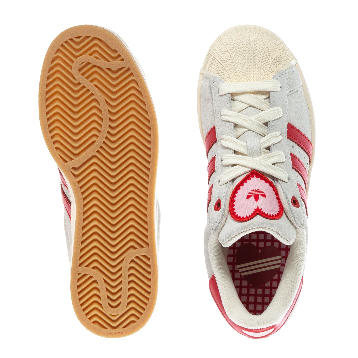 Adidas Superstar II | Women's | (Valentine's Day) Cream White/Better Scarlet/Sandy Pink/Gum | ShopWSS Adidas Superstar II | Women's | (Valentine's Day) Cream White/Better Scarlet/Sandy Pink/Gum | ShopWSS