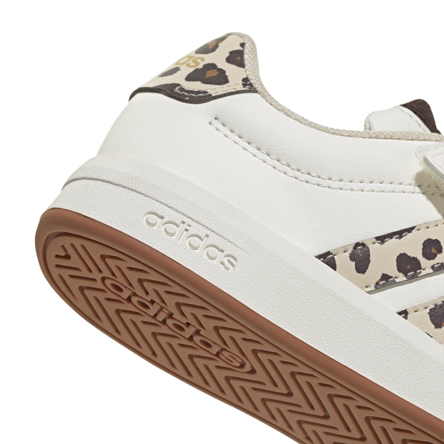 Adidas Grand Court 3.0 | Kids | Leo (White/Crystal Linen/Coffee