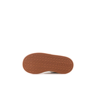 Kids' adidas sneaker outsole, brown gum tread with adidas logo