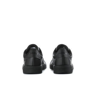Youth adidas Grand Court 3.0 sneakers heels, black leather-look with adidas heel tab