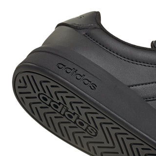 Youth adidas Grand Court 3.0 sneaker outsole, black rubber tread and adidas logo