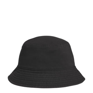 Black unisex bucket hat with plain front