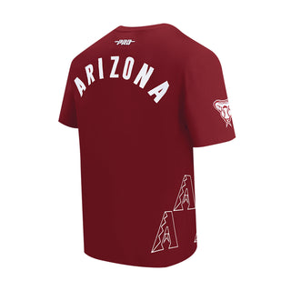 Men's Arizona Diamondbacks tee back with 'ARIZONA' text and sleeve emblem