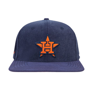Navy baseball cap with embroidered Astros logo on front panel