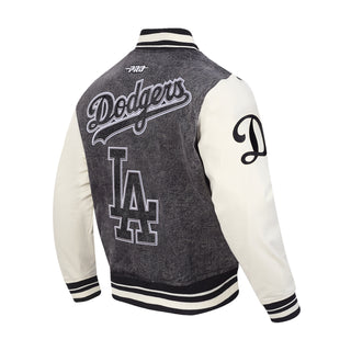 Los Angeles Dodgers Varsity Black Jacket -Mens