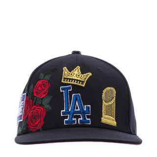 Dodgers City Double Front Logo Roses Snapback Hat