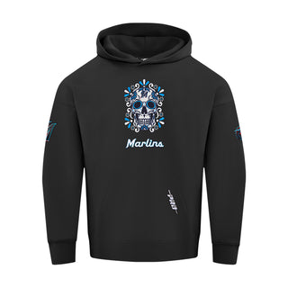 Miami Marlins Eternal Skull Hoody -Mens