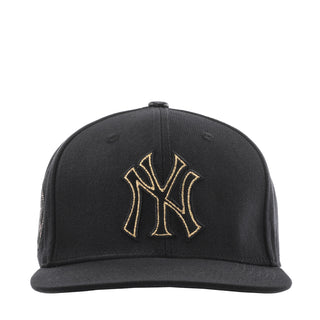 Yankees Black & Gold Wool Snapback