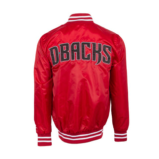 Diamondbacks Patch Satin Varsity Jacket - Mens
