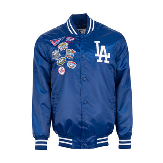 Dodgers Patch Satin Varsity Jacket - Mens