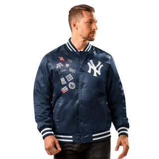 Yankees Patch Satin Varsity Jacket - Mens
