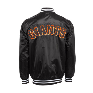 Giants Patch Satin Varsity Jacket - Mens