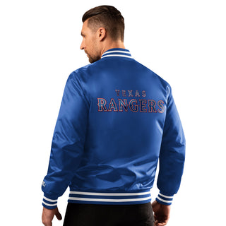 Rangers Patch Satin Varsity Jacket - Mens
