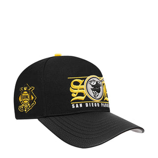 Padres Loyalty Triple Front Pinch Front Strapback