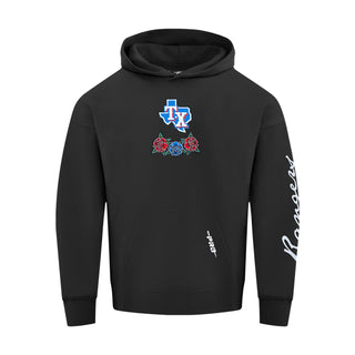Texas Rangers Wave & Roses Hoodie -Mens