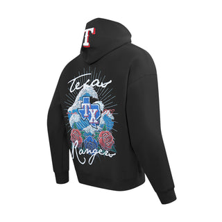 Texas Rangers Wave & Roses Hoodie -Mens