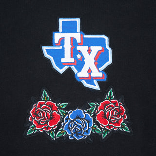 Texas Rangers Wave & Roses Hoodie -Mens