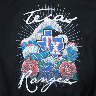 Texas Rangers Wave & Roses Hoodie -Mens