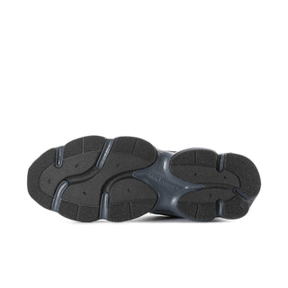 Men's New Balance sneaker outsole, textured dark tread with molded support