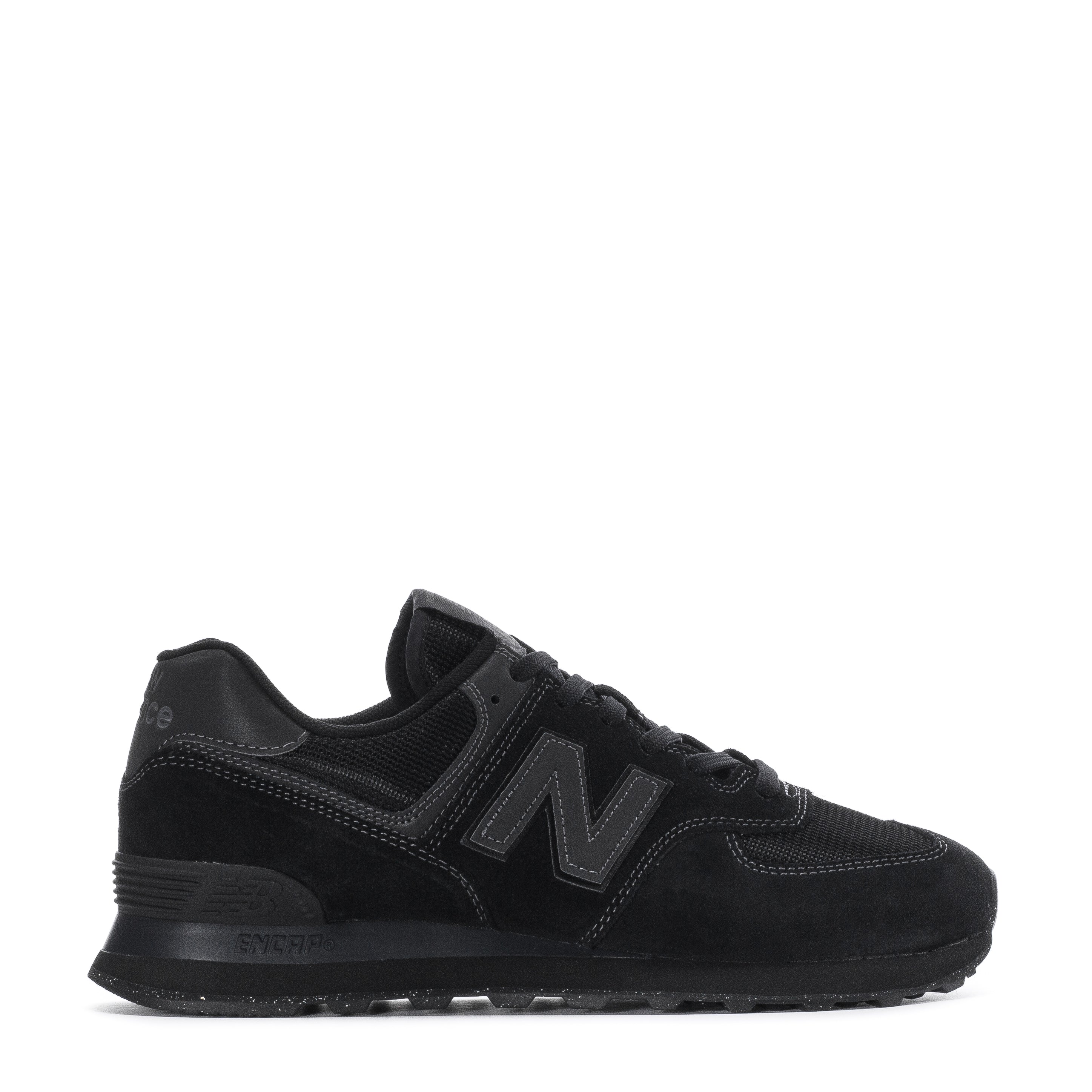 New Balance 574 Men's Shoes Size Black/Black ShopWSS