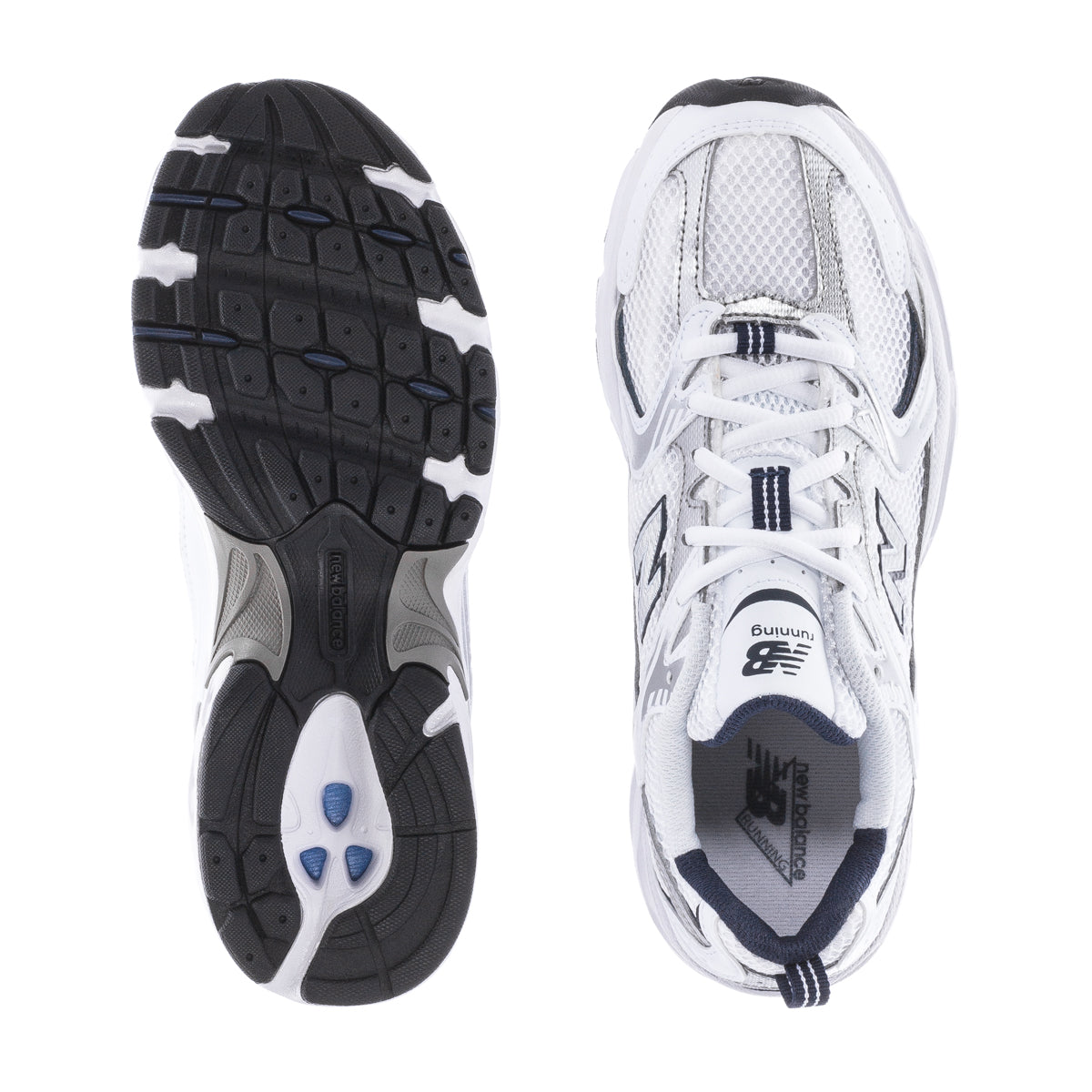 New Balance 530 Womens Wide Shoes White/Natural Indigo ShopWSS