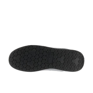 Black sneaker outsole with geometric tread pattern