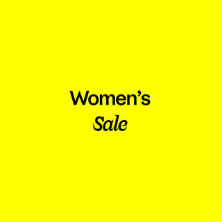 Yellow background with 'Women's Sale' text