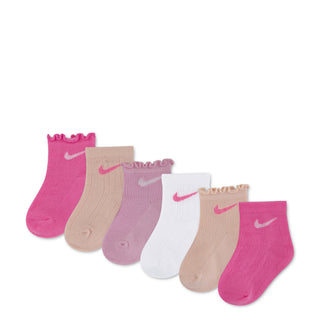 6 Pack Infant Textured Ankle Sock