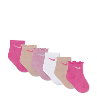 6 Pack Infant Textured Ankle Sock