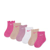 6 Pack Toddler Textured Ankle Sock