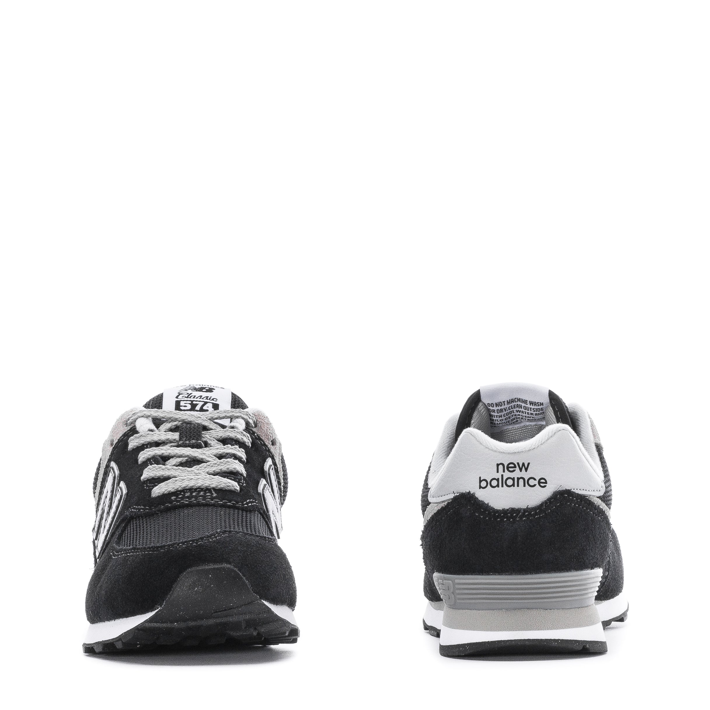 New balance 574 classic black white clearance