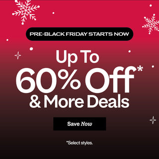 Promotional banner with pre-Black Friday discount offer on a red background