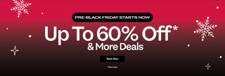 Promotional banner with 'Up To 60% Off & More Deals' text on a red and black background.