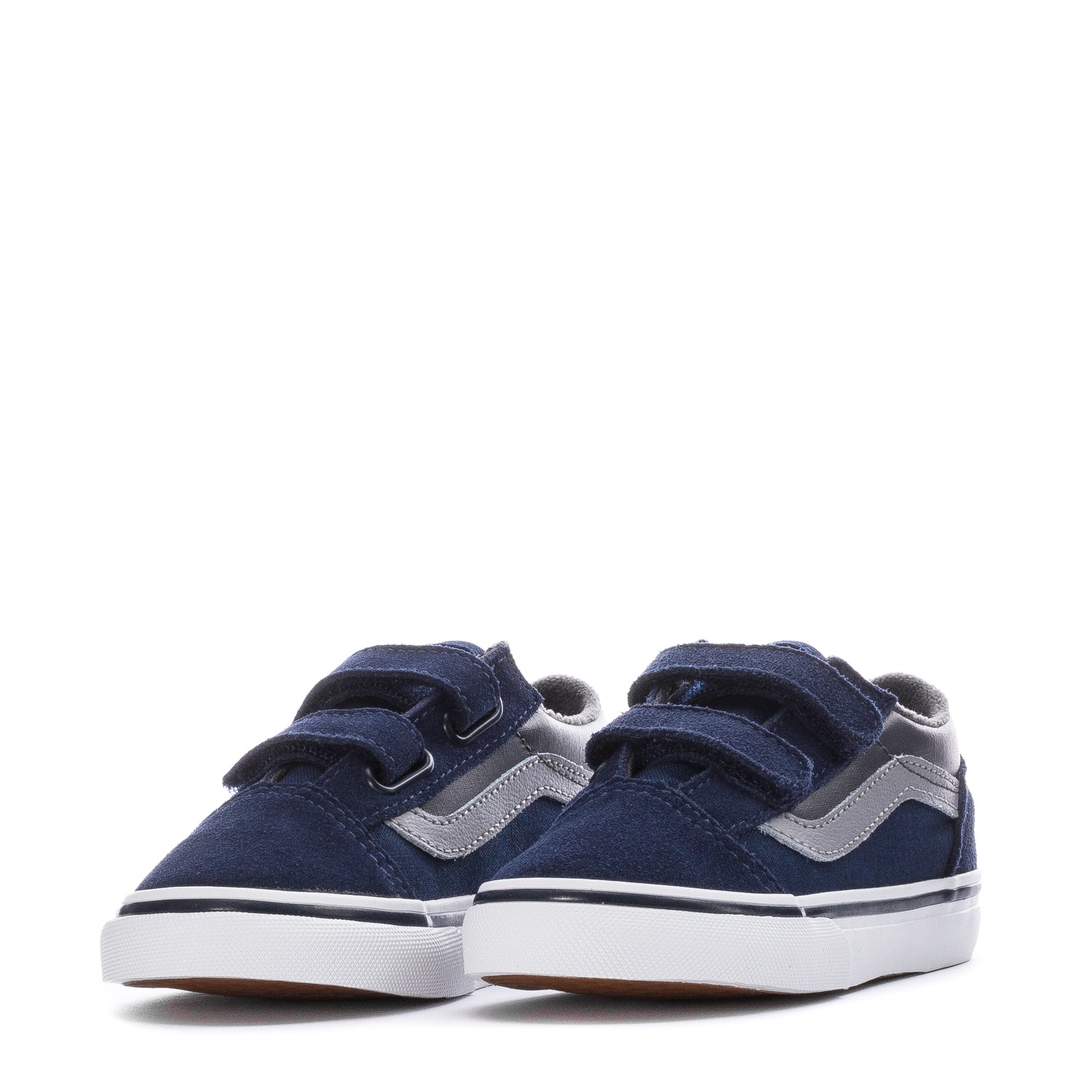 Vans Old Skool V Shoe - Toddler - Tonal Block Navy / Grey / 4C Vans Old Skool V Shoe - Toddler - Tonal Block Navy / Grey / 4C
