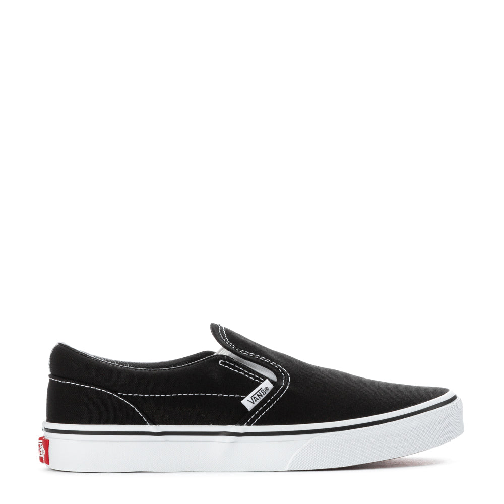 Vans Big Kids Classic Slip-On Shoes (Black) - 6.0 Vans Big Kids Classic Slip-On Shoes (Black) - 6.0