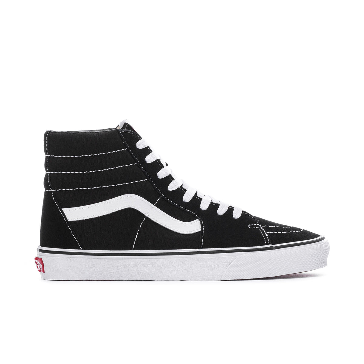 Vans Men\'s Sk8-Hi All Black Striped Classic Suede Skate shoes Sizes NIB Vans Sk8-Hi (Black/Black/Black) Men main image 3